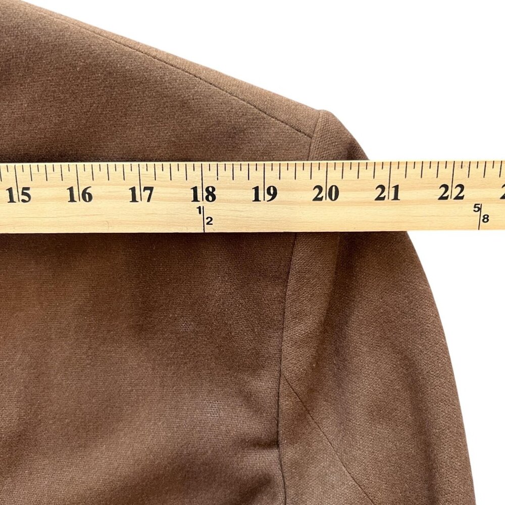 Oscar de la Renta Mens 42R Blazer Brown Wool Cashmere Blend Sport Coat Jacket - Picture 13 of 16